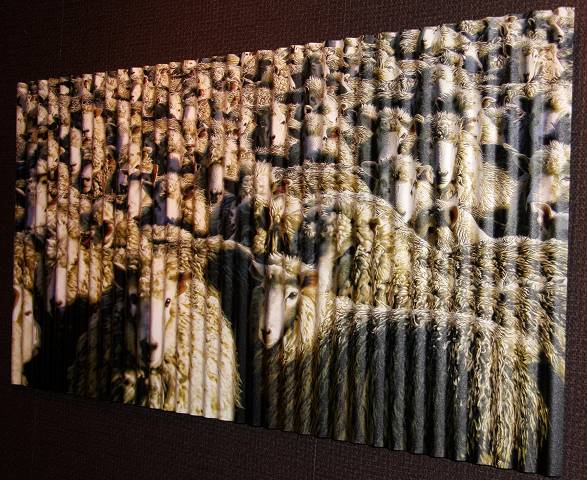 Corrugated Iron Sheep (side)